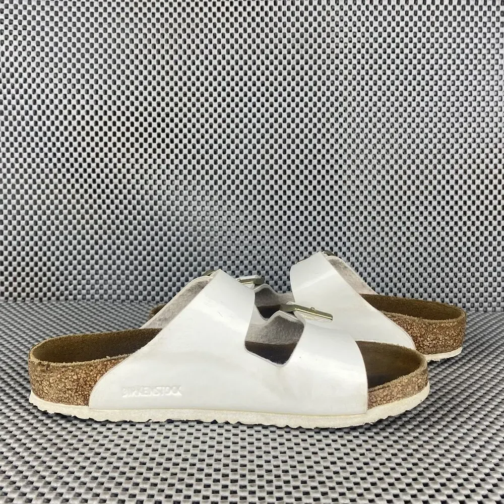 Birkenstock Arizona Sandals Kids Youth 32 White Slide On Made in Germany